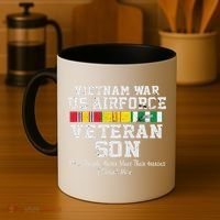 Proud Son Vietnam War Veteran Son Veteran's Day Gift Coffee Mug thumb 4