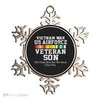 Proud Son Vietnam War Veteran Son Veteran's Day Gift Ornament thumb 0