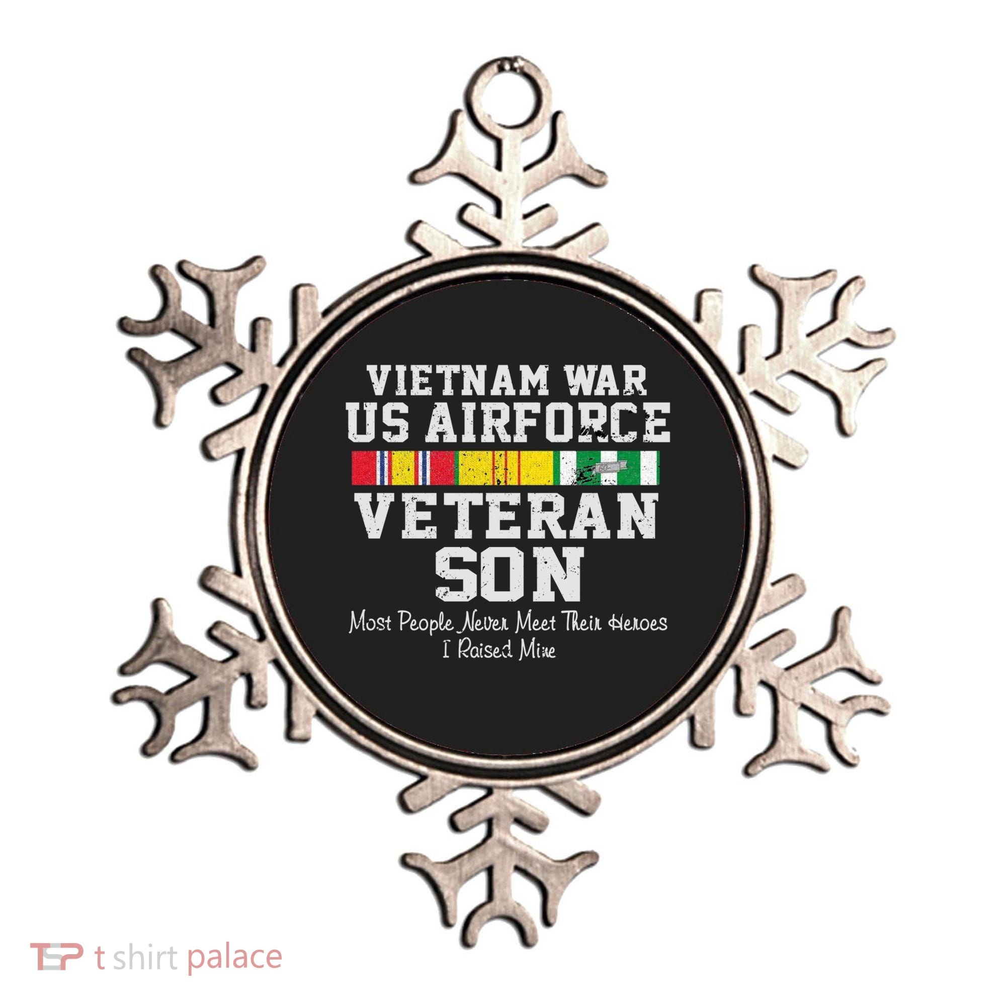 Proud Son Vietnam War Veteran Son Veteran's Day Gift Ornament