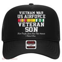 Proud Son Vietnam War Veteran Son Veteran's Day Gift Hat thumb 0