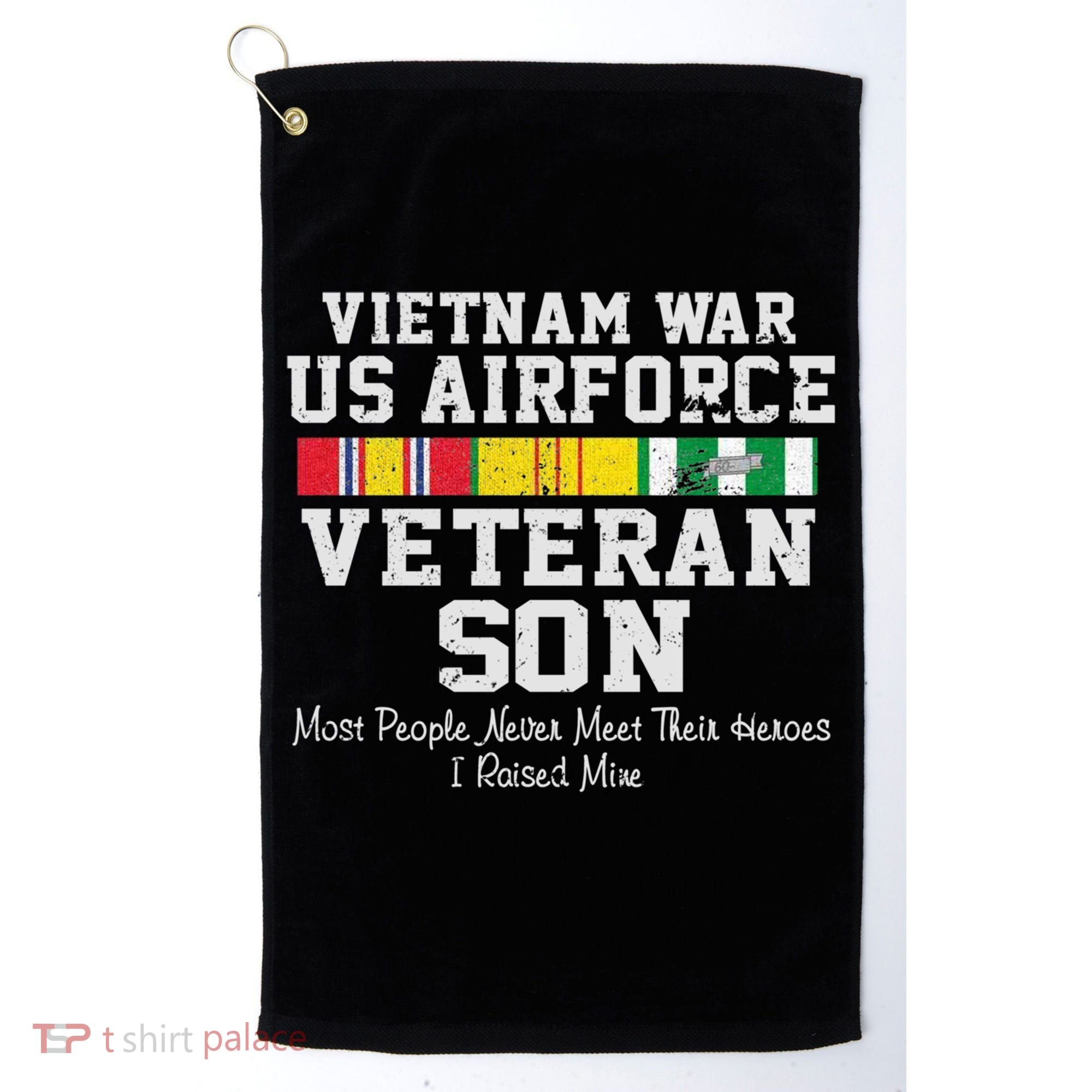 Proud Son Vietnam War Veteran Son Veteran's Day Gift Golf Towel