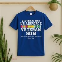 Proud Son Vietnam War Veteran Son Veteran's Day Gift T-Shirt thumb 2