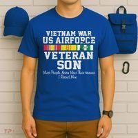 Proud Son Vietnam War Veteran Son Veteran's Day Gift T-Shirt thumb 6