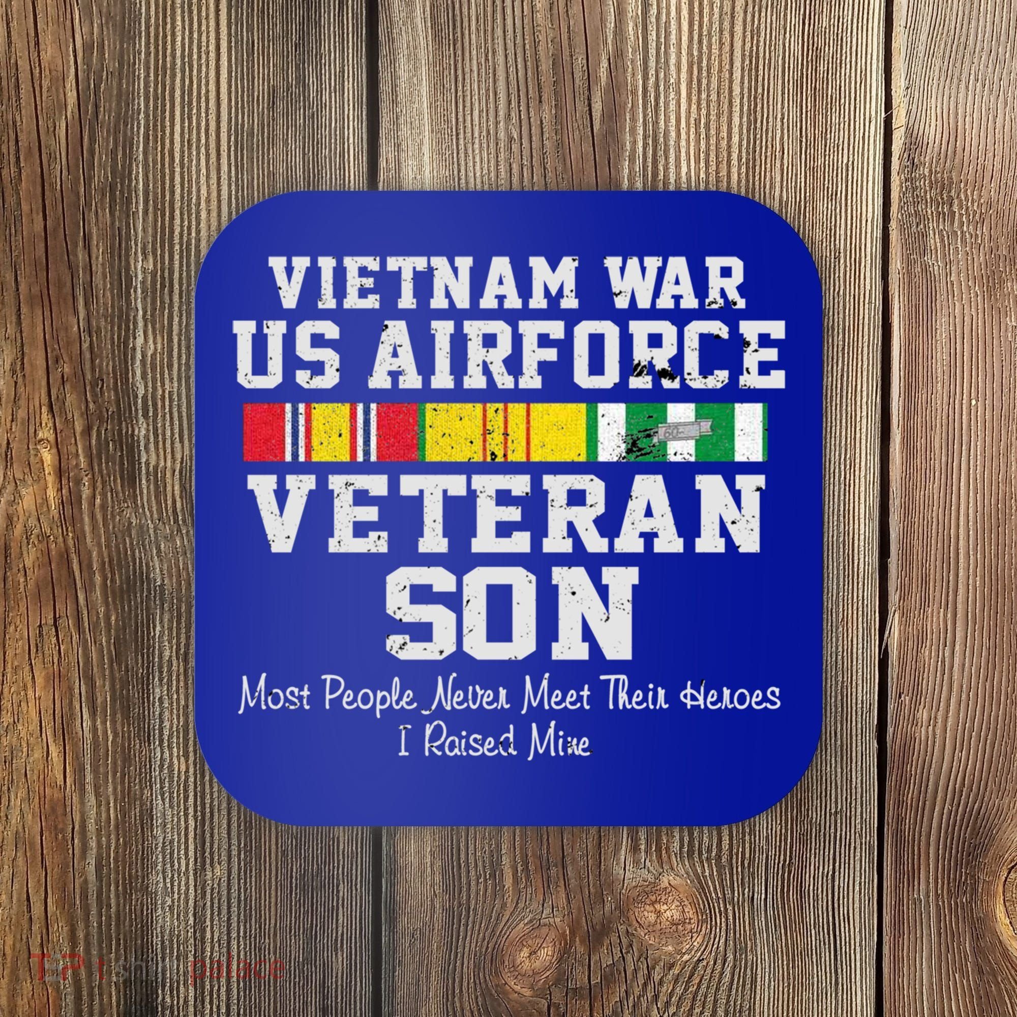 Proud Son Vietnam War Veteran Son Veteran's Day Gift Coaster