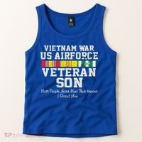 Proud Son Vietnam War Veteran Son Veteran's Day Gift Tank Top thumb 2