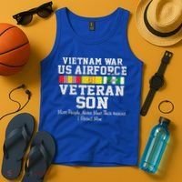 Proud Son Vietnam War Veteran Son Veteran's Day Gift Tank Top thumb 4