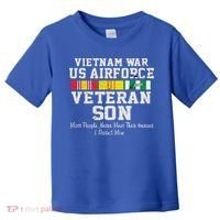 Proud Son Vietnam War Veteran Son Veteran's Day Gift Toddler T-Shirt thumb 0