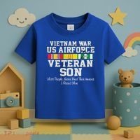 Proud Son Vietnam War Veteran Son Veteran's Day Gift Toddler T-Shirt thumb 3