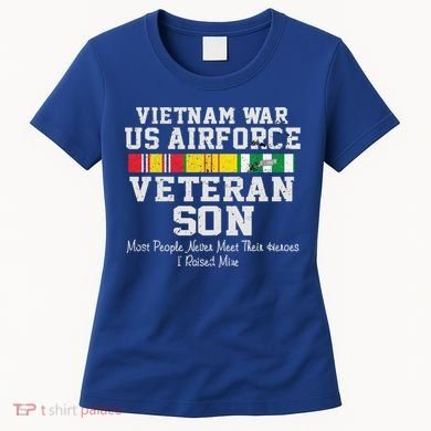 Proud Son Vietnam War Veteran Son Veteran's Day Gift Women's T-Shirt