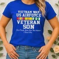 Proud Son Vietnam War Veteran Son Veteran's Day Gift Women's T-Shirt thumb 2