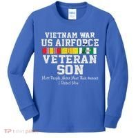 Proud Son Vietnam War Veteran Son Veteran's Day Gift Kids Long Sleeve Shirt thumb 0
