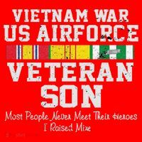 Proud Son Vietnam War Veteran Son Veteran's Day Gift Santa Hat thumb 1