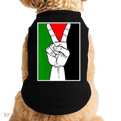 Palestine Support Victory Symbol Free Palestine Palestinian Doggie Tank