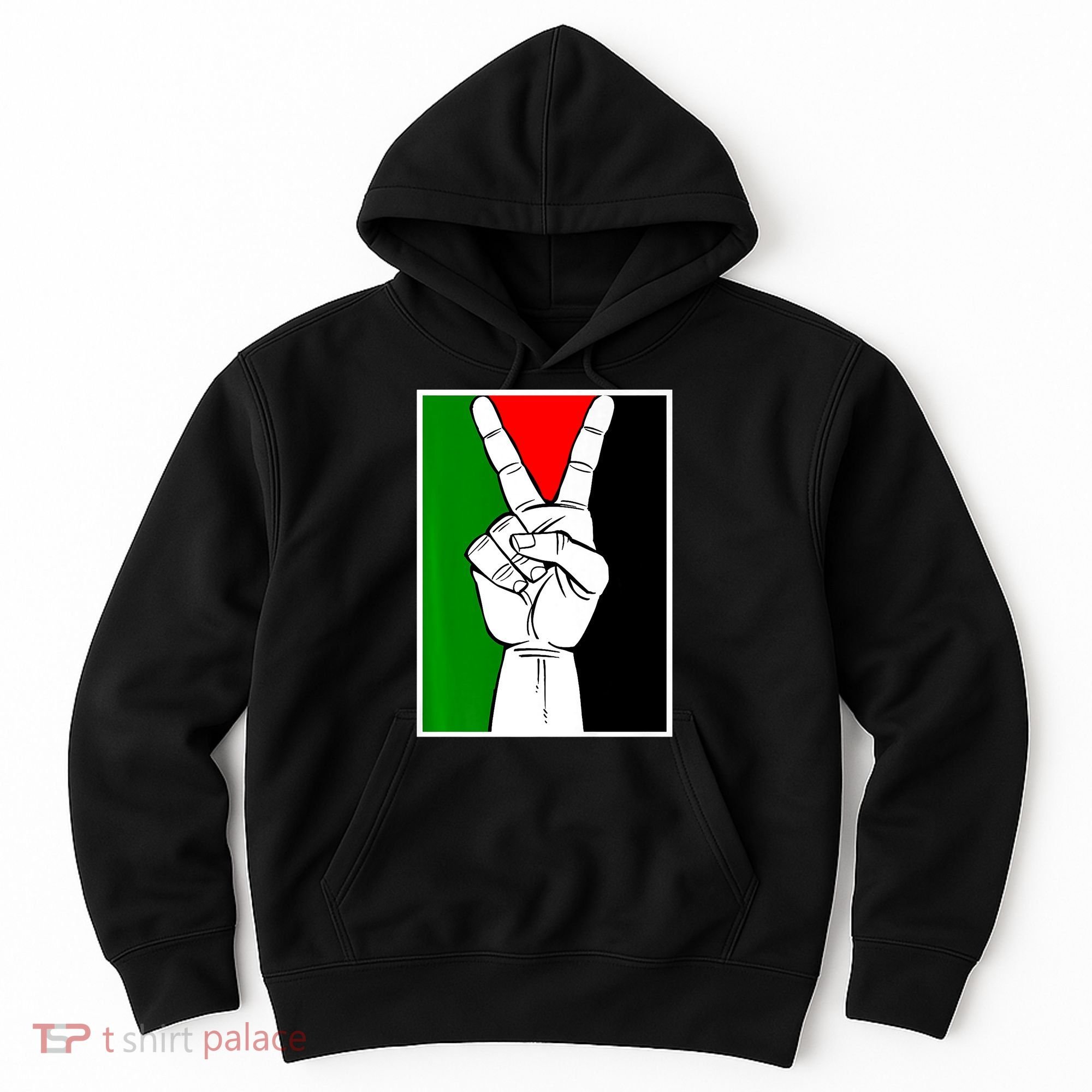 Palestine Support Victory Symbol Free Palestine Palestinian Hoodie