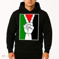 Palestine Support Victory Symbol Free Palestine Palestinian Hoodie thumb 2