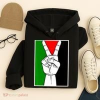 Palestine Support Victory Symbol Free Palestine Palestinian Hoodie thumb 4