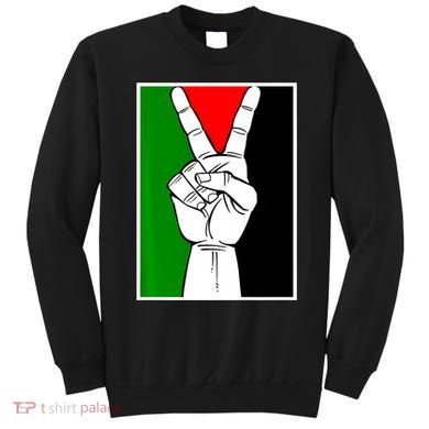 Palestine Support Victory Symbol Free Palestine Palestinian Sweatshirt