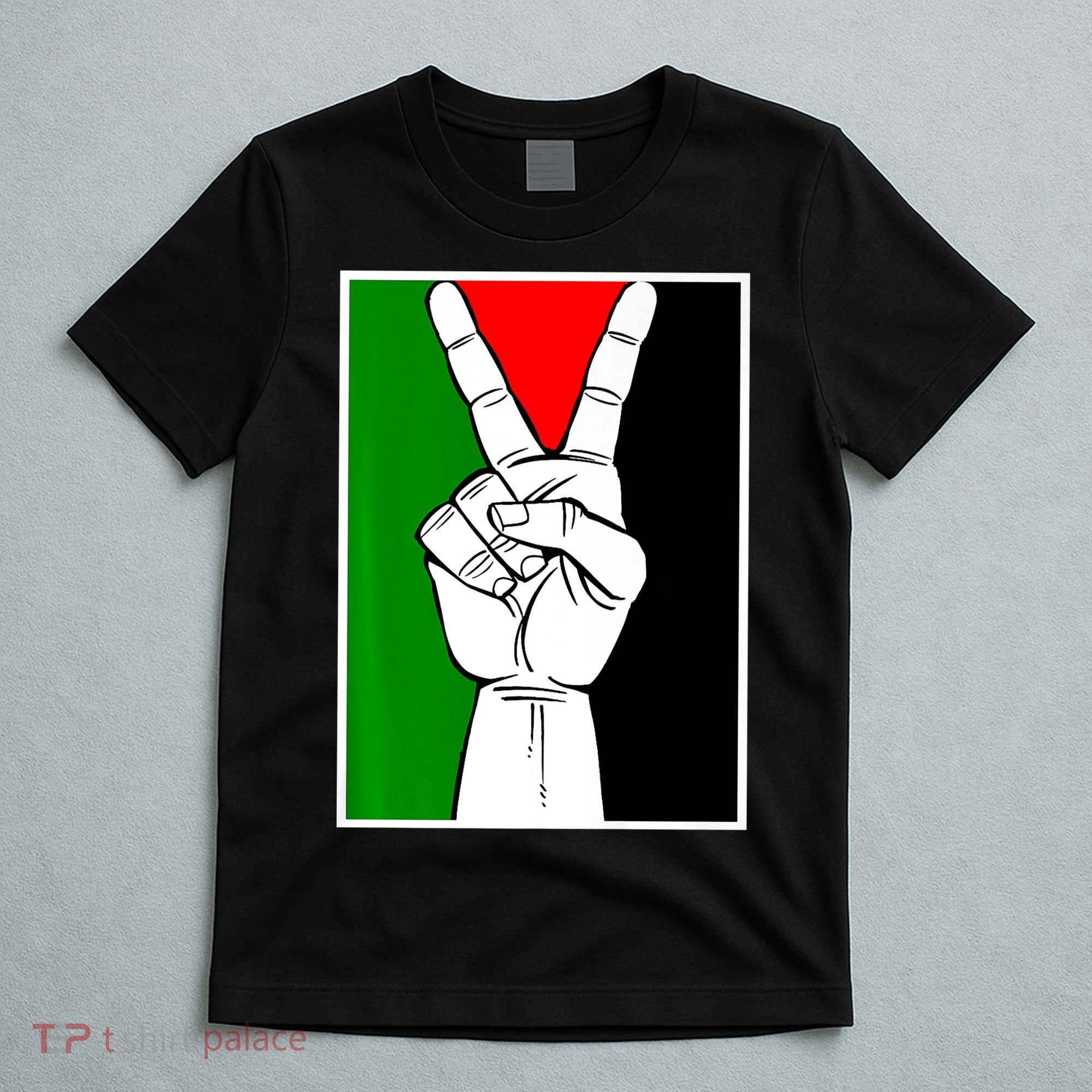 Palestine Support Victory Symbol Free Palestine Palestinian T-Shirt