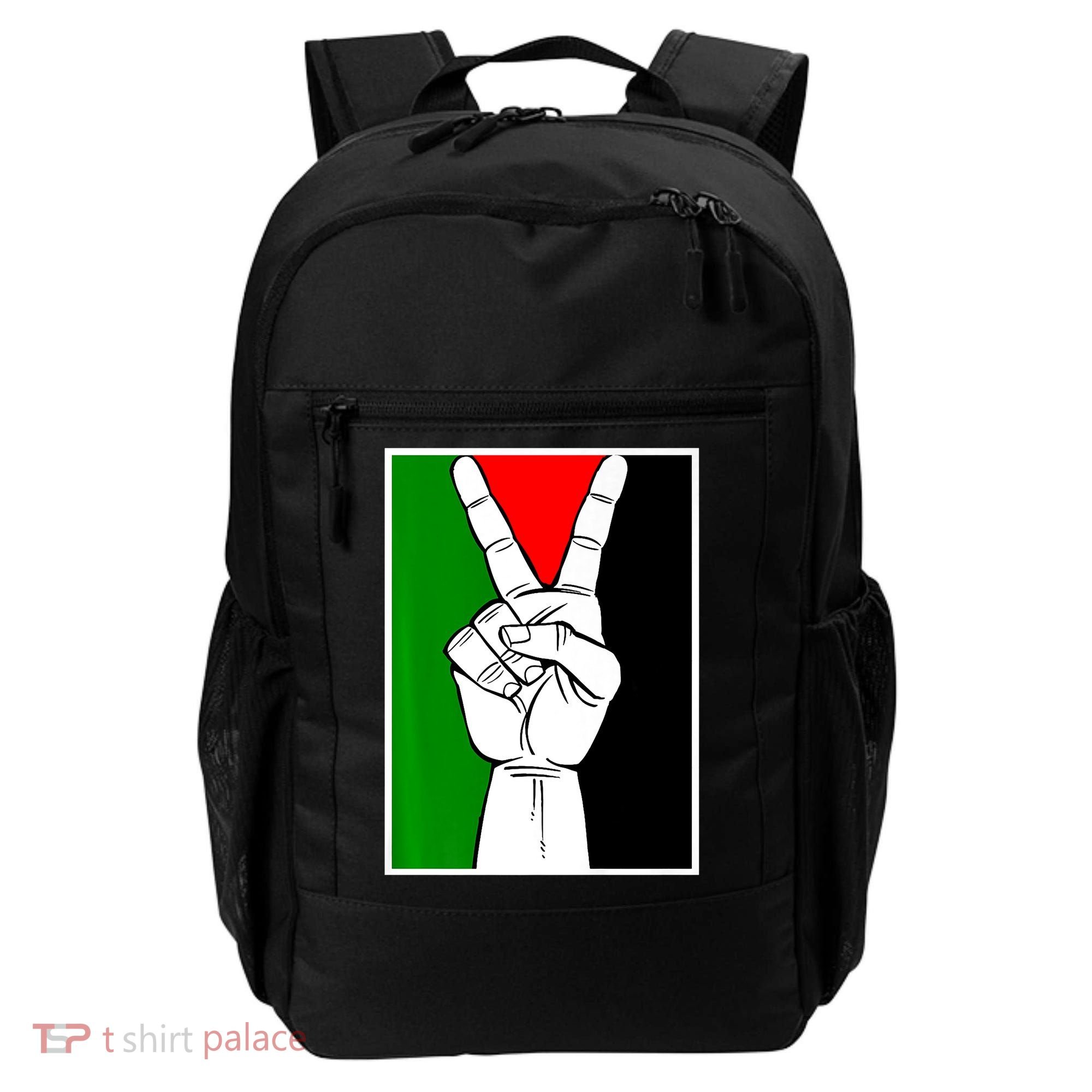Palestine Support Victory Symbol Free Palestine Palestinian Backpack