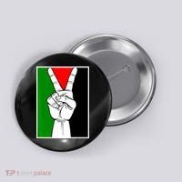 Palestine Support Victory Symbol Free Palestine Palestinian Button thumb 0
