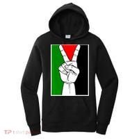 Palestine Support Victory Symbol Free Palestine Palestinian Women's Hoodie thumb 0
