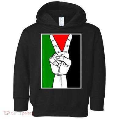 Palestine Support Victory Symbol Free Palestine Palestinian Toddler Hoodie