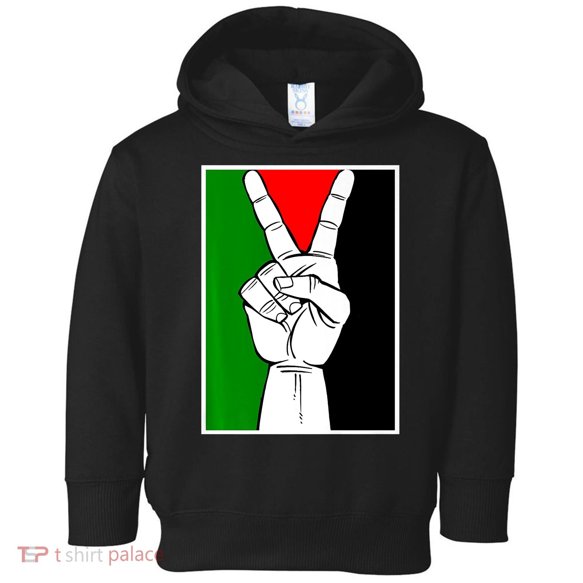 Palestine Support Victory Symbol Free Palestine Palestinian Toddler Hoodie