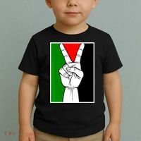 Palestine Support Victory Symbol Free Palestine Palestinian Toddler T-Shirt thumb 2