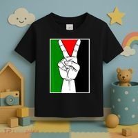 Palestine Support Victory Symbol Free Palestine Palestinian Toddler T-Shirt thumb 3