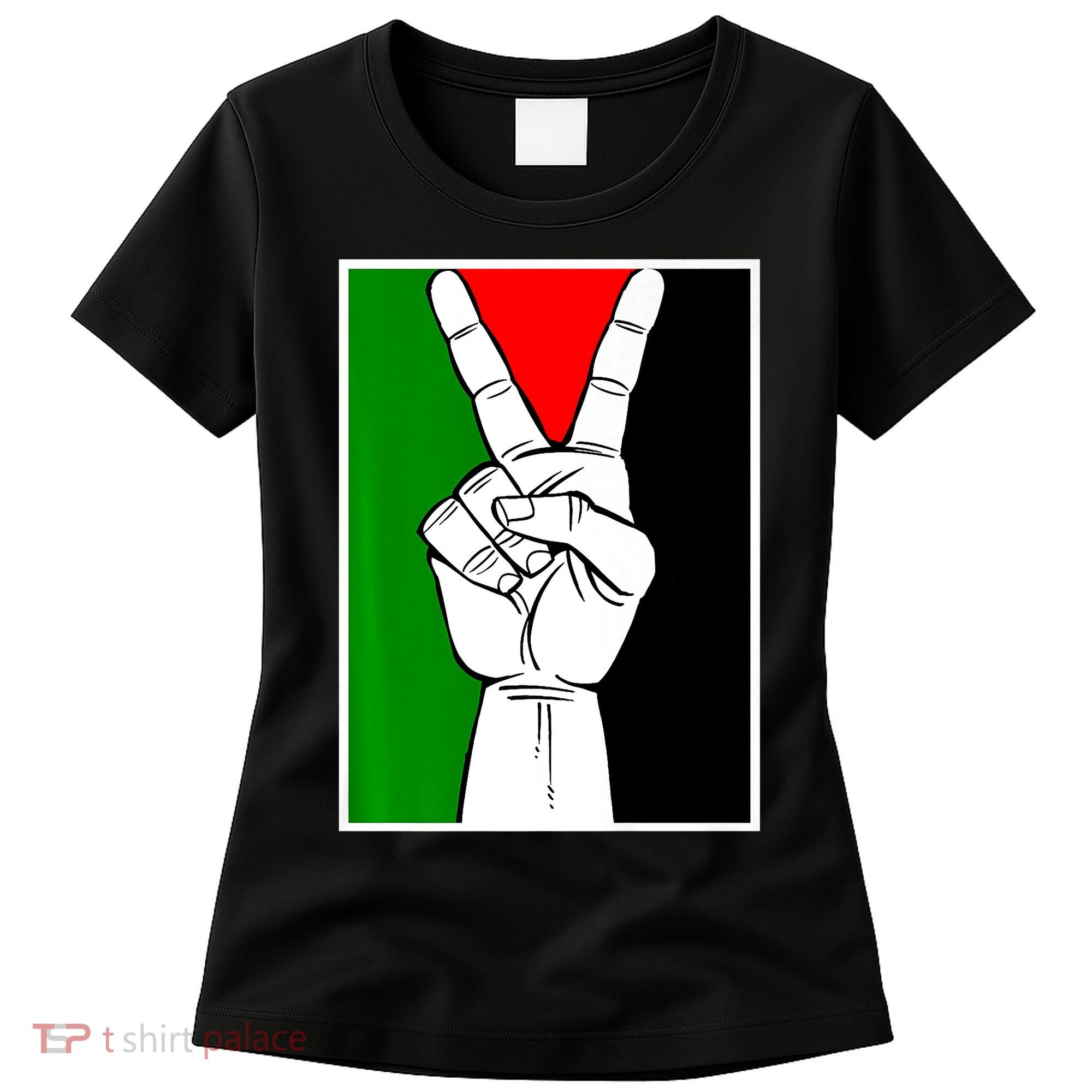 Palestine Support Victory Symbol Free Palestine Palestinian Women's T-Shirt