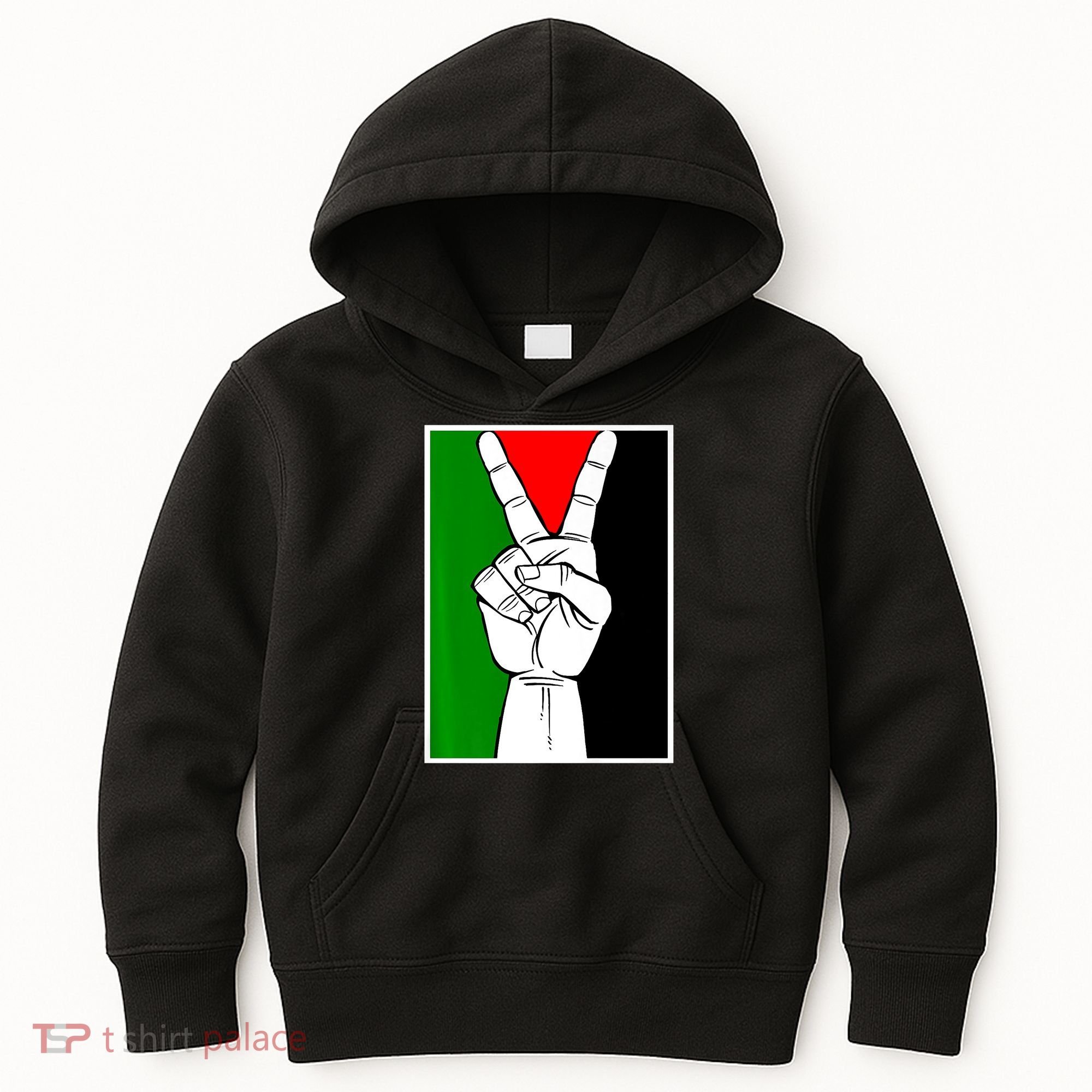 Palestine Support Victory Symbol Free Palestine Palestinian Kids Hoodie