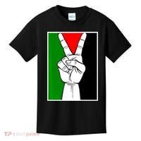 Palestine Support Victory Symbol Free Palestine Palestinian Kids T-Shirt thumb 0