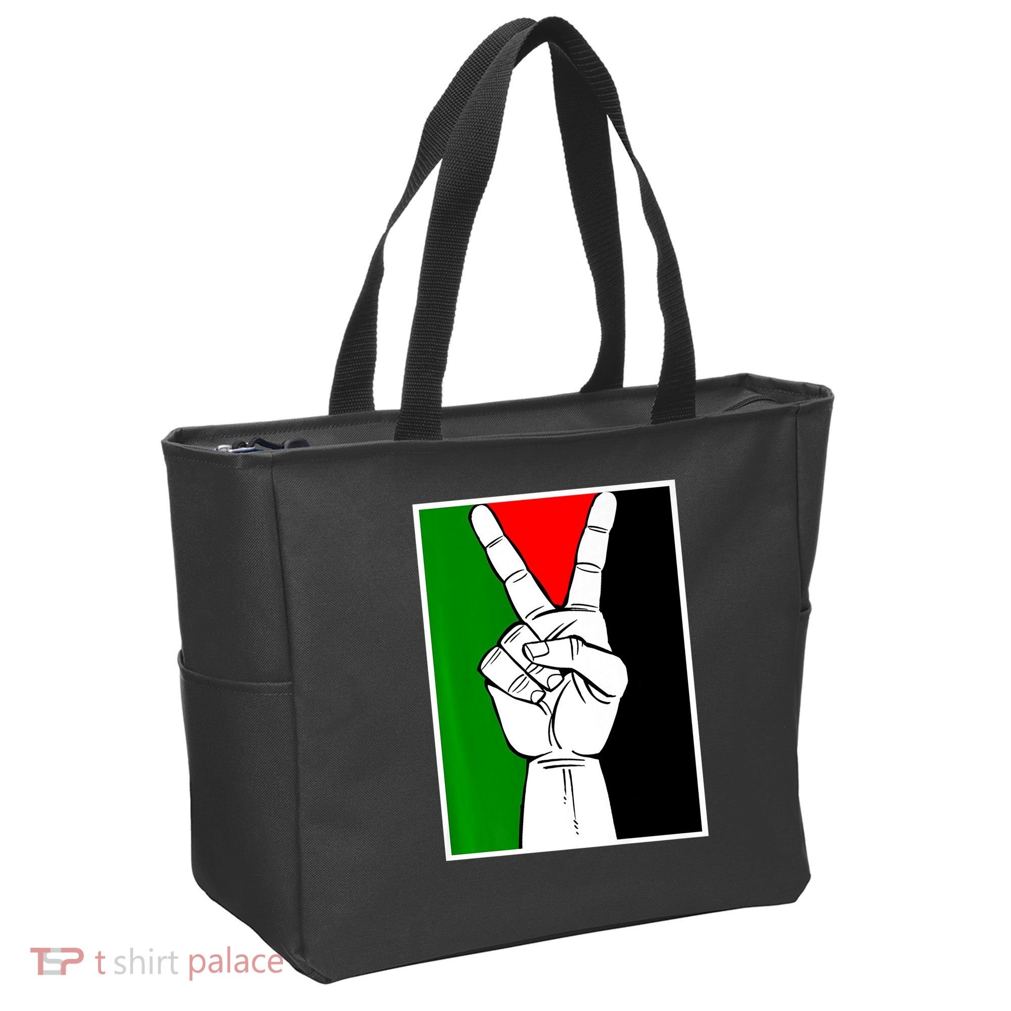 Palestine Support Victory Symbol Free Palestine Palestinian Tote Bag