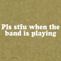 Pls Stfu When T.H.E. B.A.N.D. Is Playing Garment-Dyed Women's Muscle Tee thumb 6