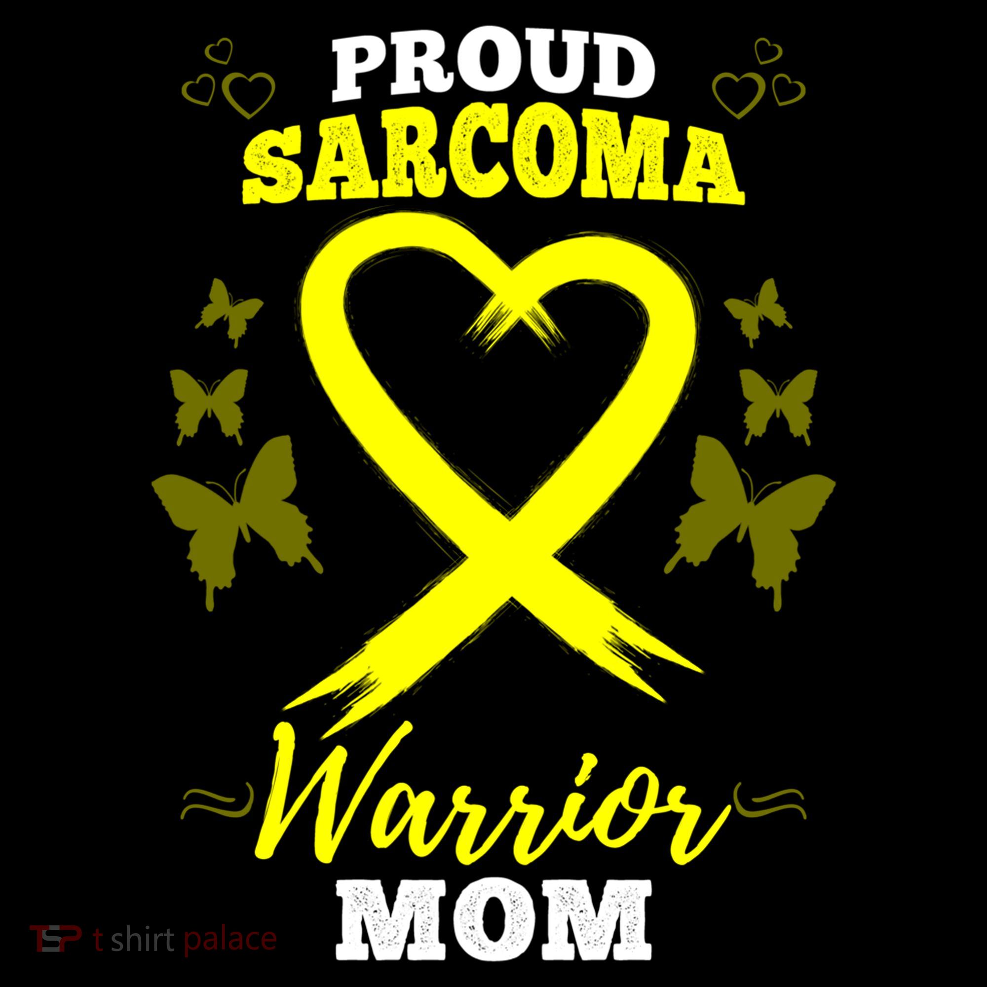 Proud Sarcoma Warrior Mom Sarcoma Awareness Bone Cancer Great Gift Women's Hoodie
