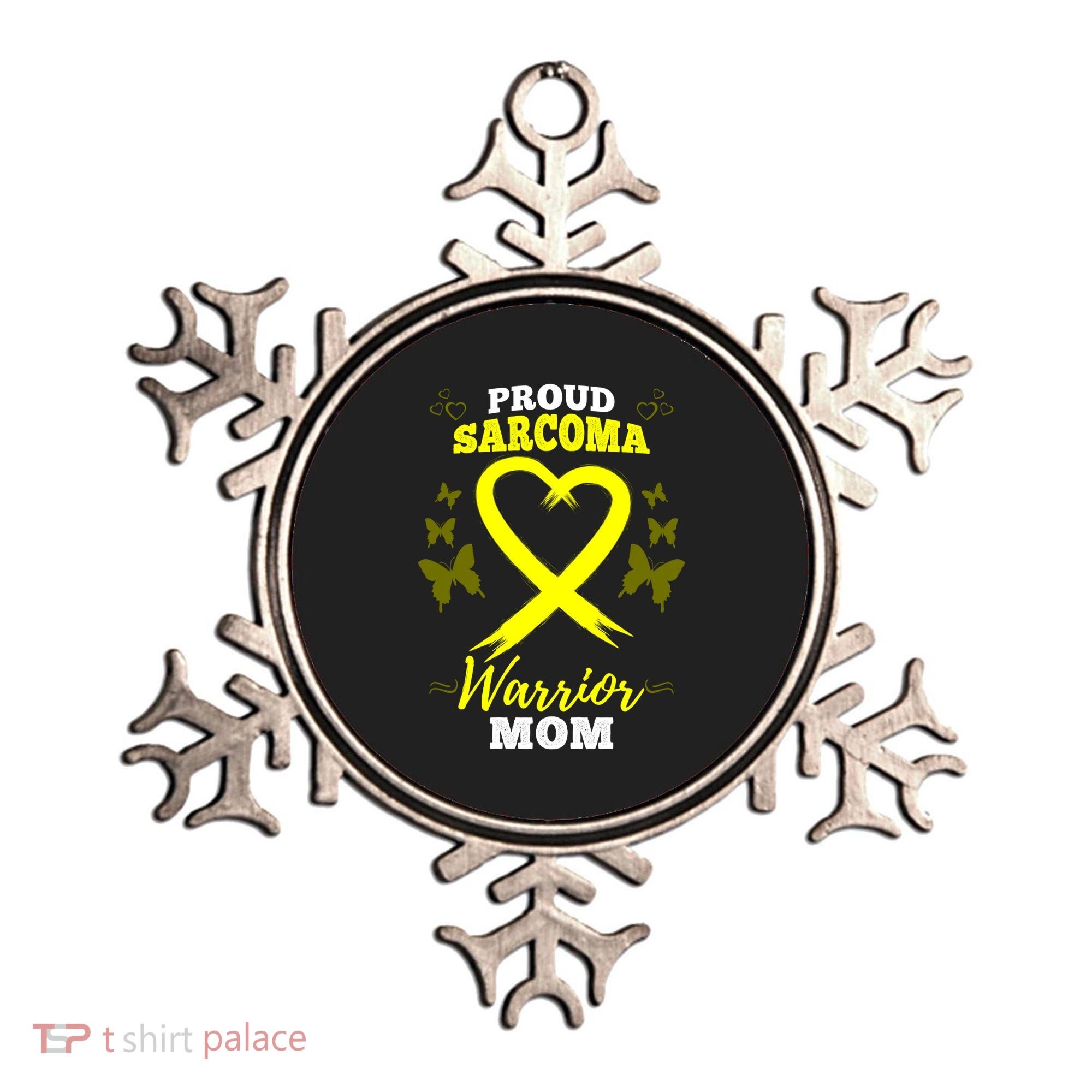 Proud Sarcoma Warrior Mom Sarcoma Awareness Bone Cancer Great Gift Ornament