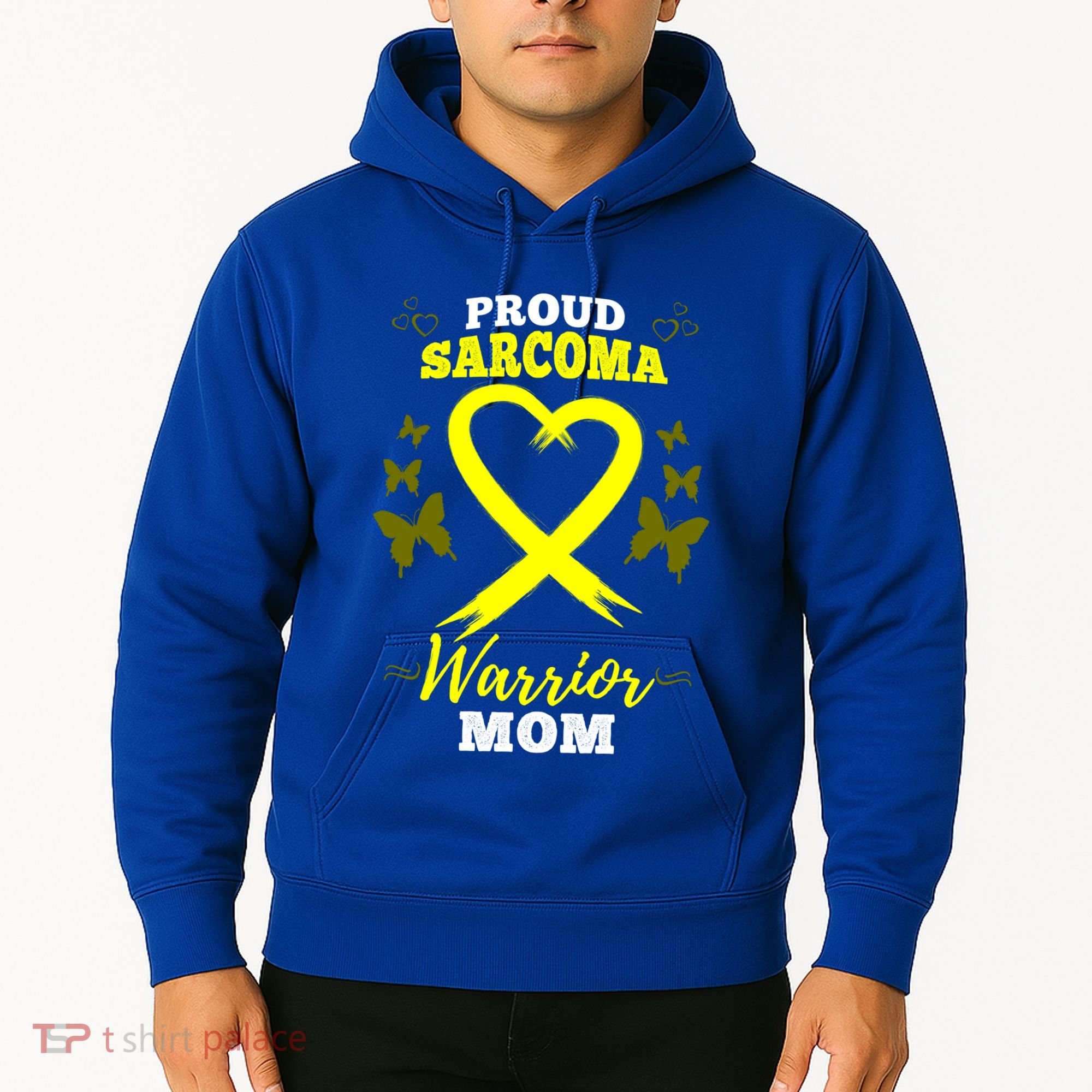 Proud Sarcoma Warrior Mom Sarcoma Awareness Bone Cancer Great Gift Hoodie