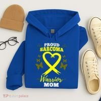 Proud Sarcoma Warrior Mom Sarcoma Awareness Bone Cancer Great Gift Hoodie thumb 4