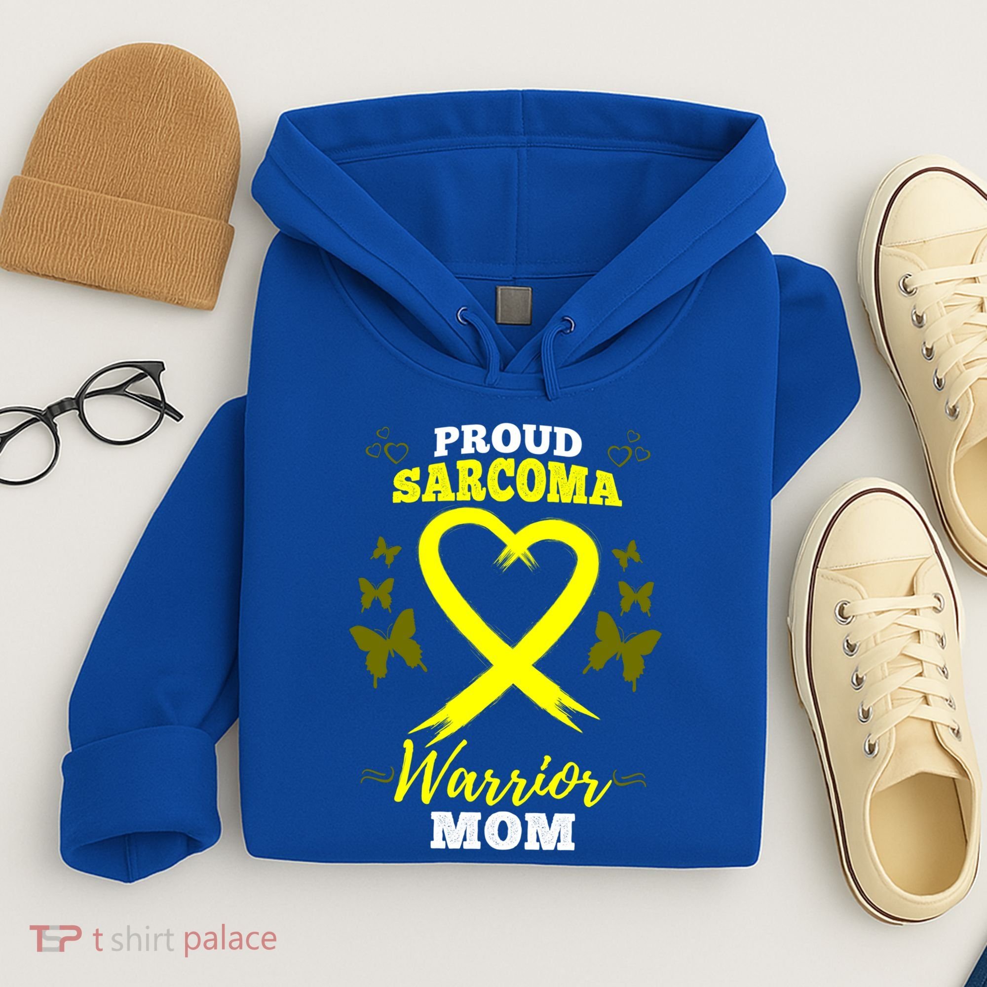 Proud Sarcoma Warrior Mom Sarcoma Awareness Bone Cancer Great Gift Hoodie