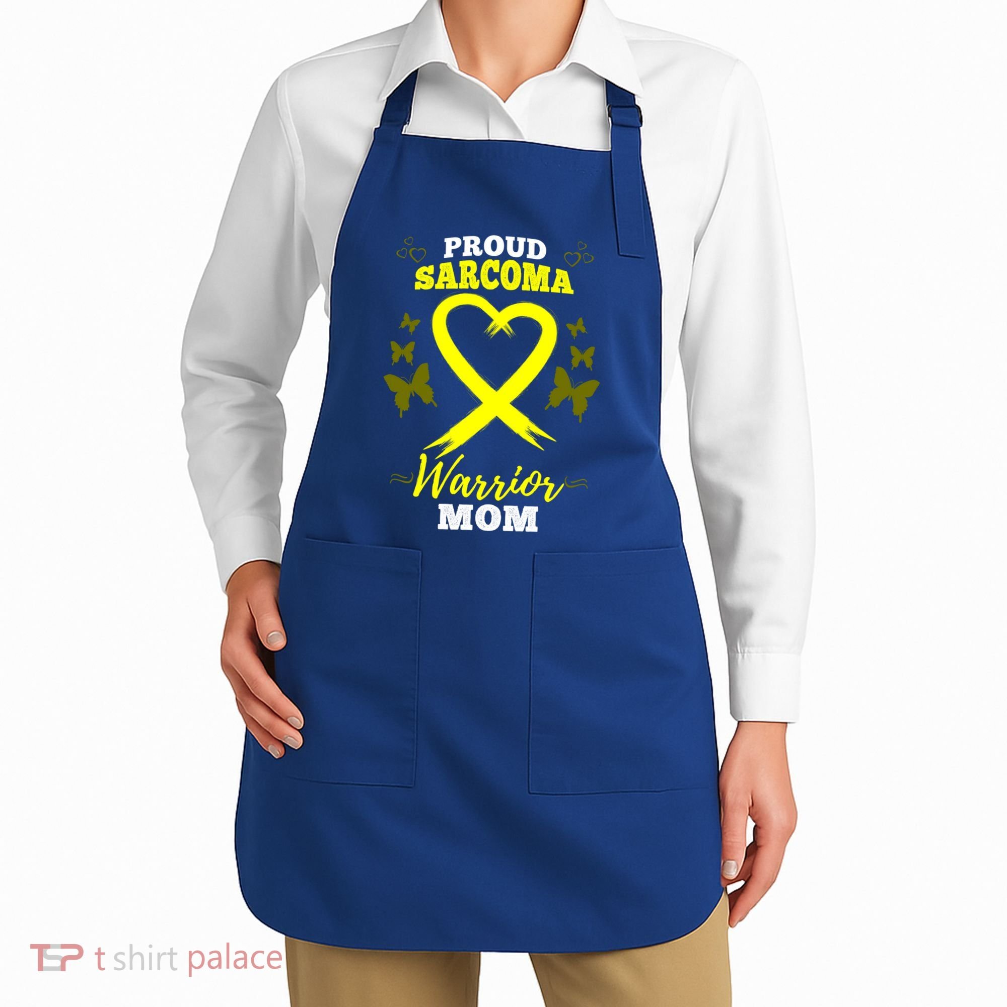 Proud Sarcoma Warrior Mom Sarcoma Awareness Bone Cancer Great Gift Apron