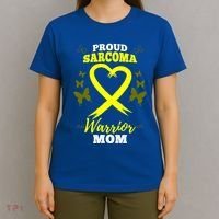 Proud Sarcoma Warrior Mom Sarcoma Awareness Bone Cancer Great Gift T-Shirt thumb 4