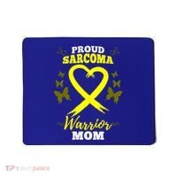 Proud Sarcoma Warrior Mom Sarcoma Awareness Bone Cancer Great Gift Mousepad thumb 0