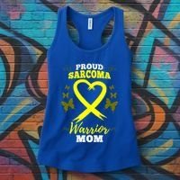 Proud Sarcoma Warrior Mom Sarcoma Awareness Bone Cancer Great Gift Women's Tank Top thumb 3
