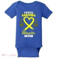 Proud Sarcoma Warrior Mom Sarcoma Awareness Bone Cancer Great Gift Baby Bodysuit thumb 0