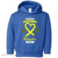 Proud Sarcoma Warrior Mom Sarcoma Awareness Bone Cancer Great Gift Toddler Hoodie thumb 0