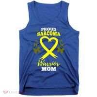 Proud Sarcoma Warrior Mom Sarcoma Awareness Bone Cancer Great Gift Tank Top thumb 0