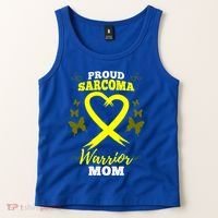 Proud Sarcoma Warrior Mom Sarcoma Awareness Bone Cancer Great Gift Tank Top thumb 2