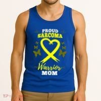 Proud Sarcoma Warrior Mom Sarcoma Awareness Bone Cancer Great Gift Tank Top thumb 3