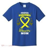 Proud Sarcoma Warrior Mom Sarcoma Awareness Bone Cancer Great Gift Kids T-Shirt thumb 0