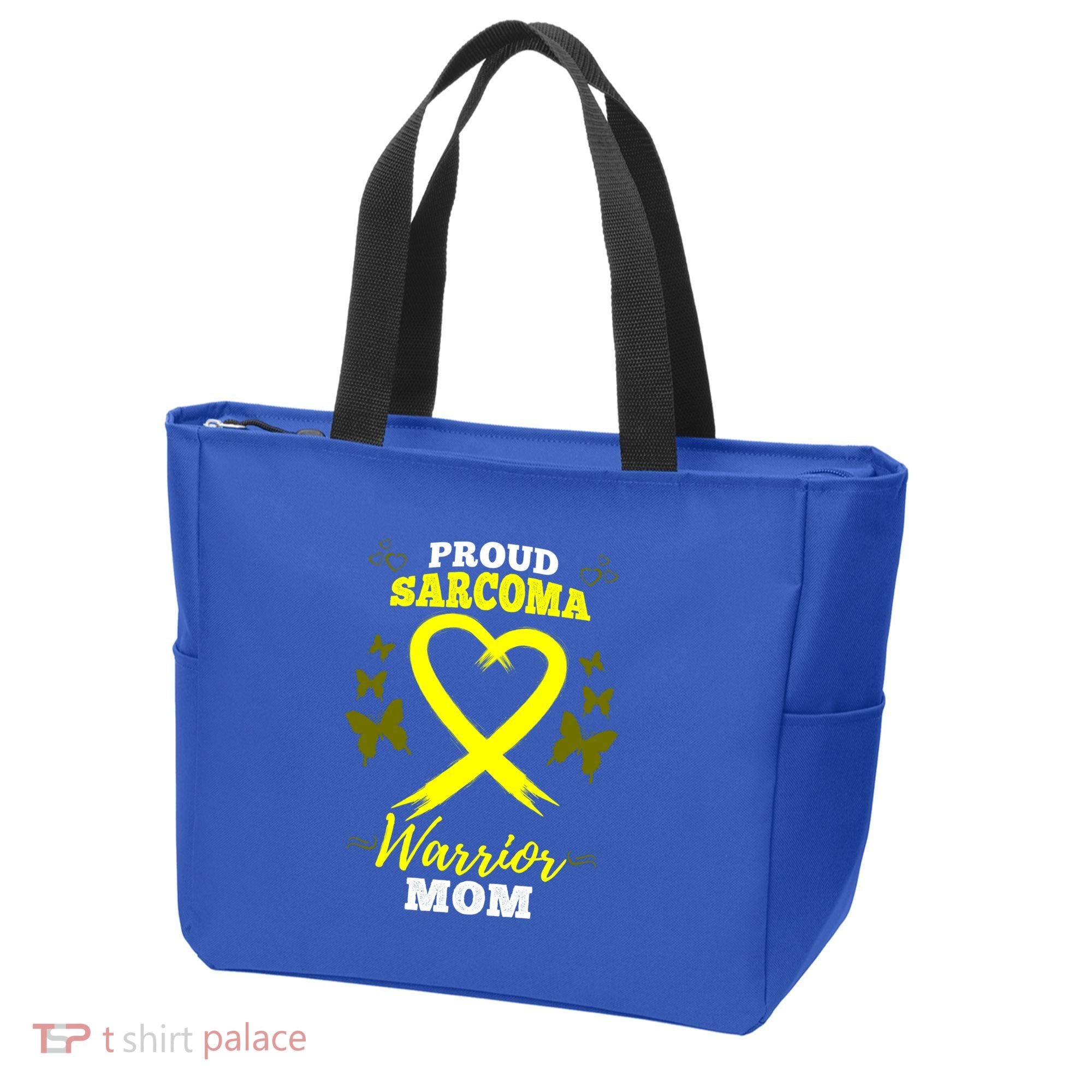 Proud Sarcoma Warrior Mom Sarcoma Awareness Bone Cancer Great Gift Tote Bag